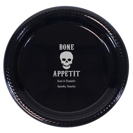 Bone Appetit Skull Plastic Plates